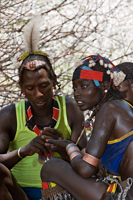 141   A break during the ceremonies around the bull jump
